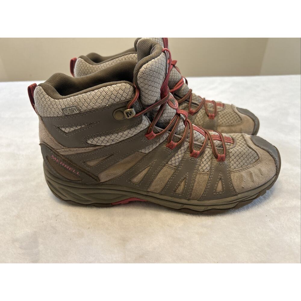 Merrell Brown and Red Ankle Boots